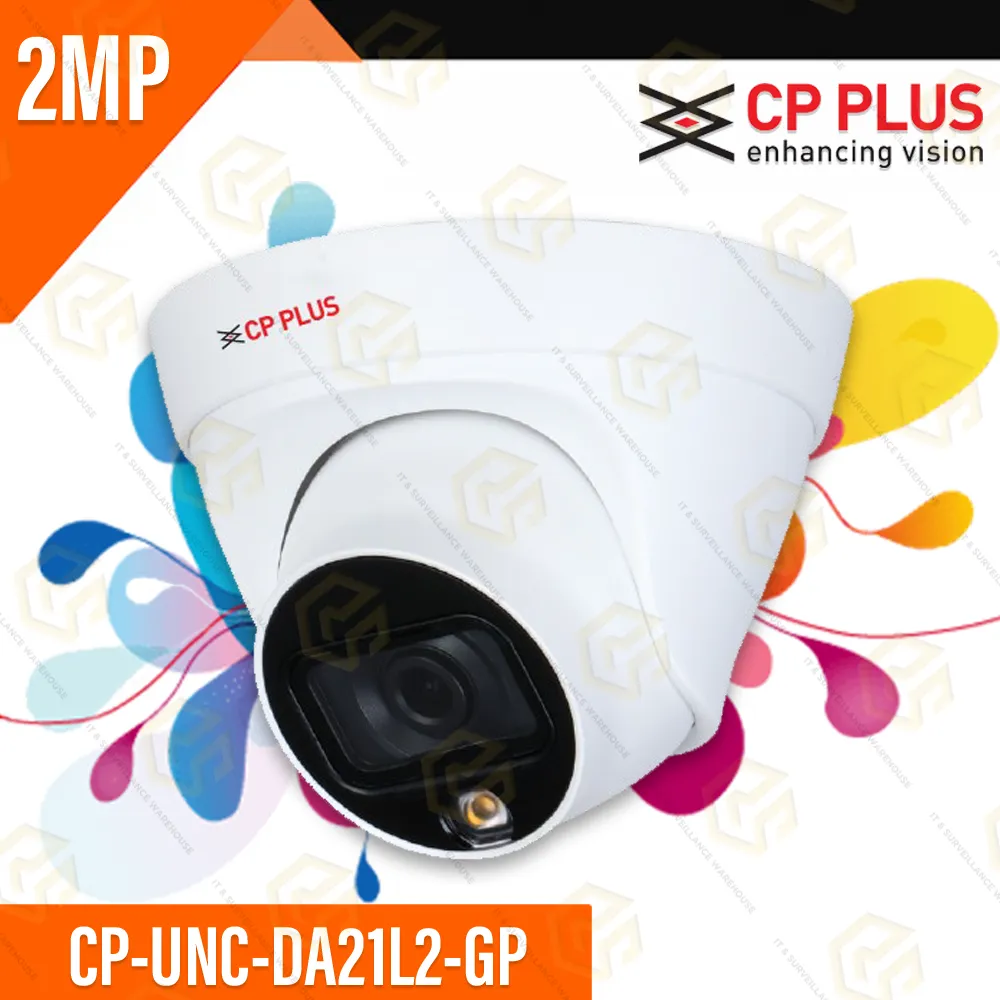 CP PLUS UNC DA21L2-GP 2MP GUARD+ COLOR IP DOME