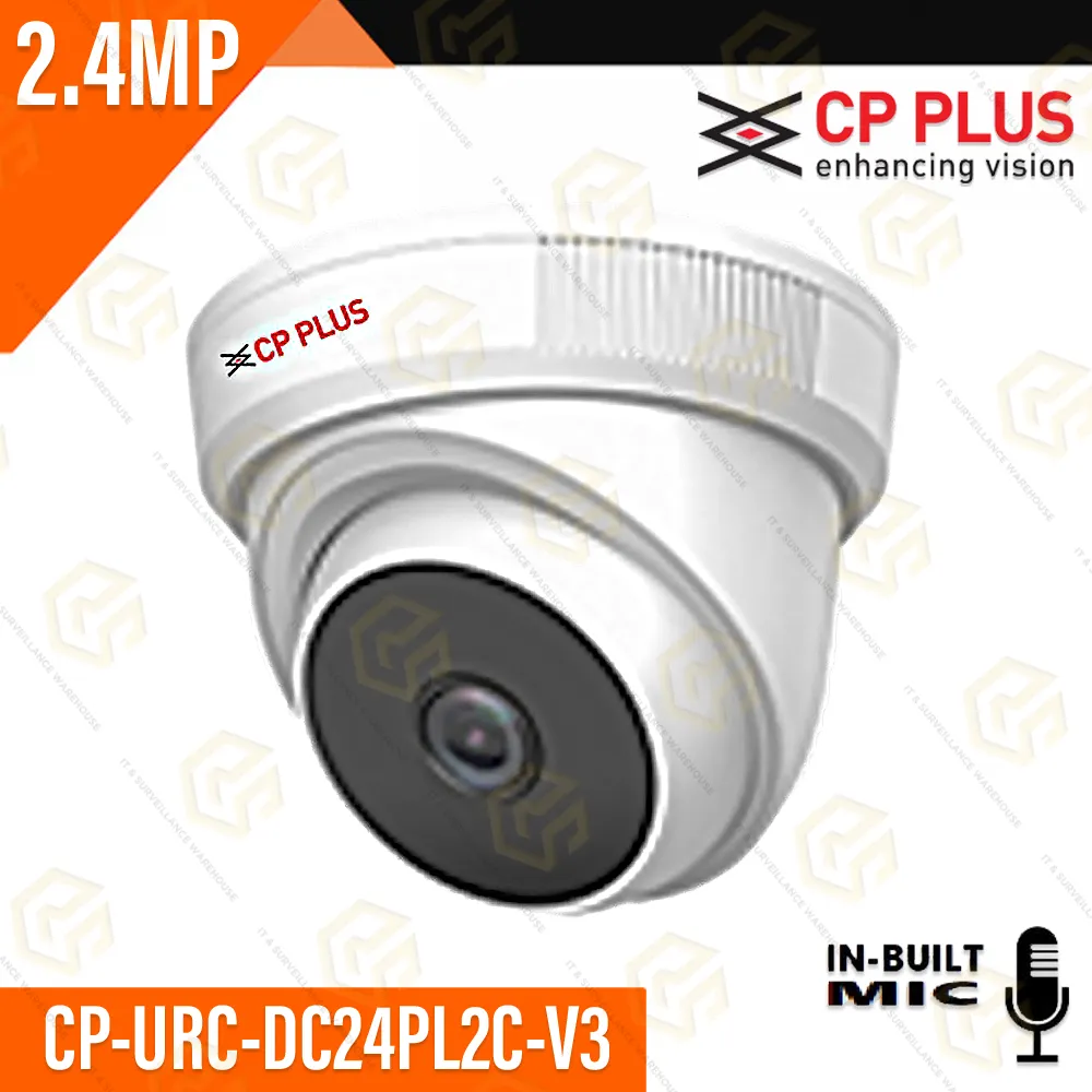 CP PLUS URC-DC24PL2C-V3 2.4MP ECO DOME IN-BUILT MIC