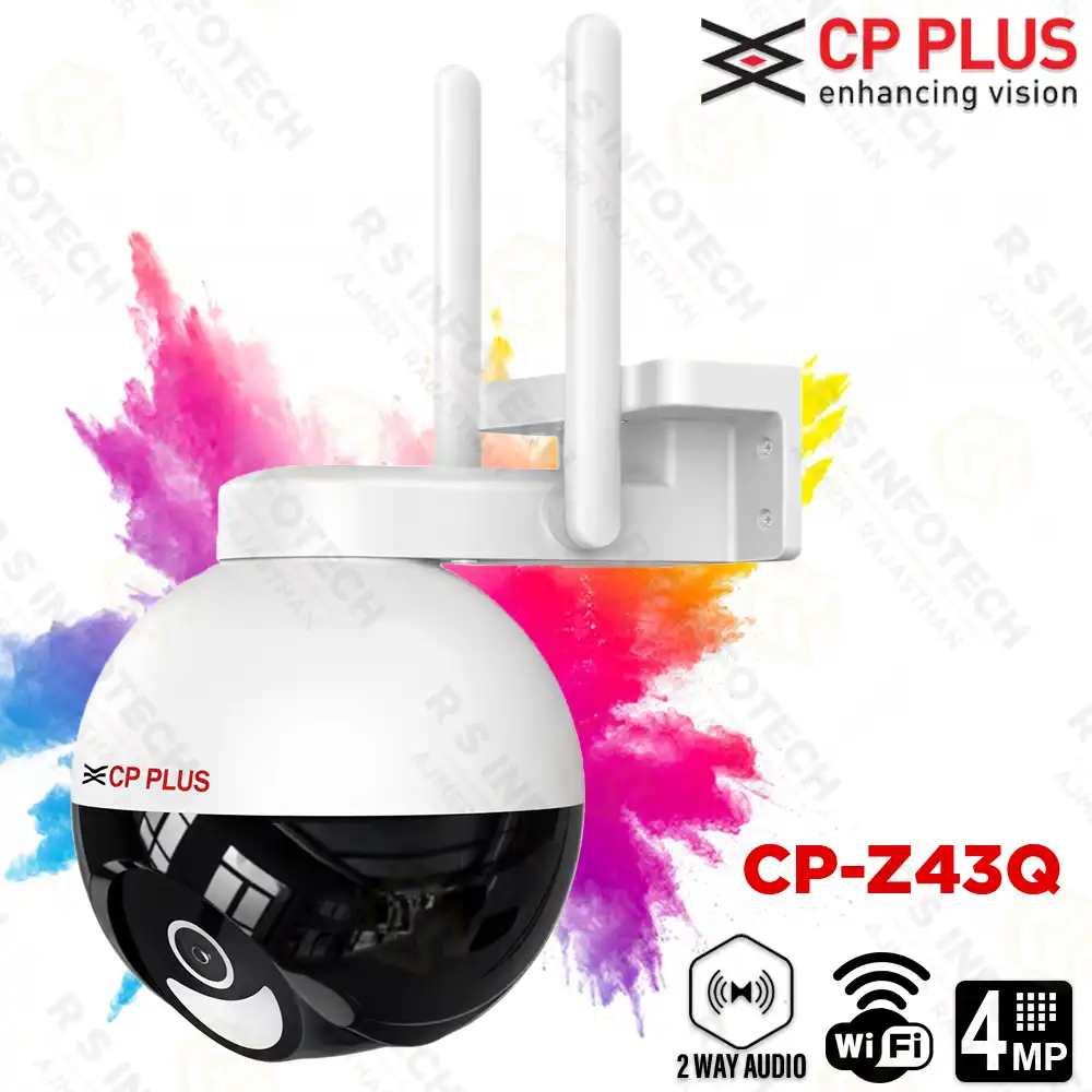 CP PLUS Z43Q 4MP WI-FI FULL COLOR PAN TILT CAMERA | CCTV CAMERA (2 YEAR)