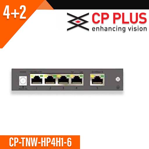 CP PLUS 4+1 POE SWITCH CP-TNW-HP4H1-48 100MBPS