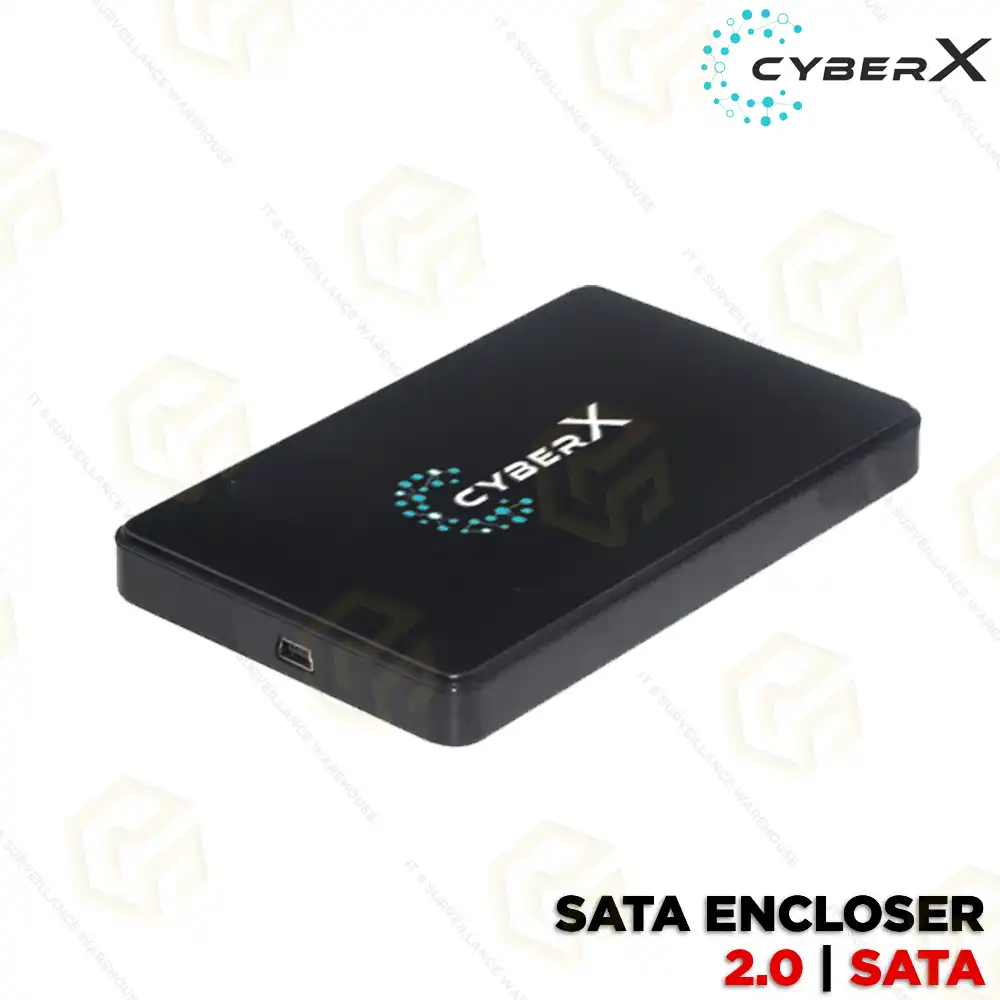 CYBERX 2.5" HARD DRIVE/SSD 2.0 SATA CASING (PLASTIC)