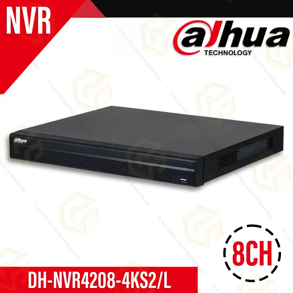 DAHUA 8CH NVR DH-NVR4208-4KS2/L