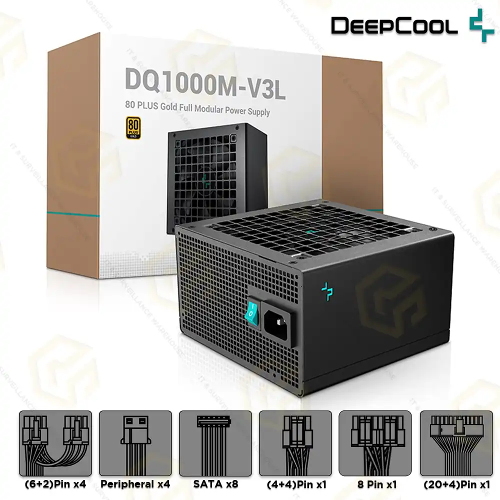 DEEPCOOL DQ1000M-V3L 1000WATT 80 PLUS GOLD SMPS (7YEAR)