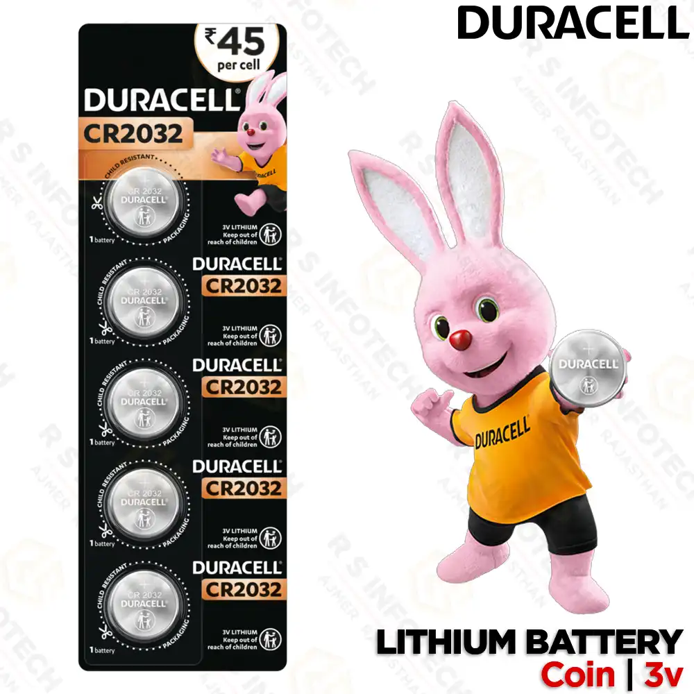 DURACELL CR2032 3V LITHIUM COIN CELL BATTERY | BUTTON CELL | LONG-LASTING POWER