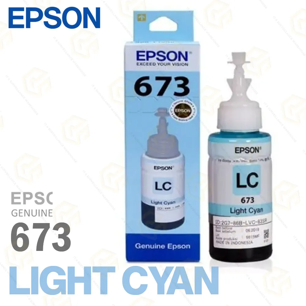 EPSON INK BOTTLE 673 LIGHT CYAN
