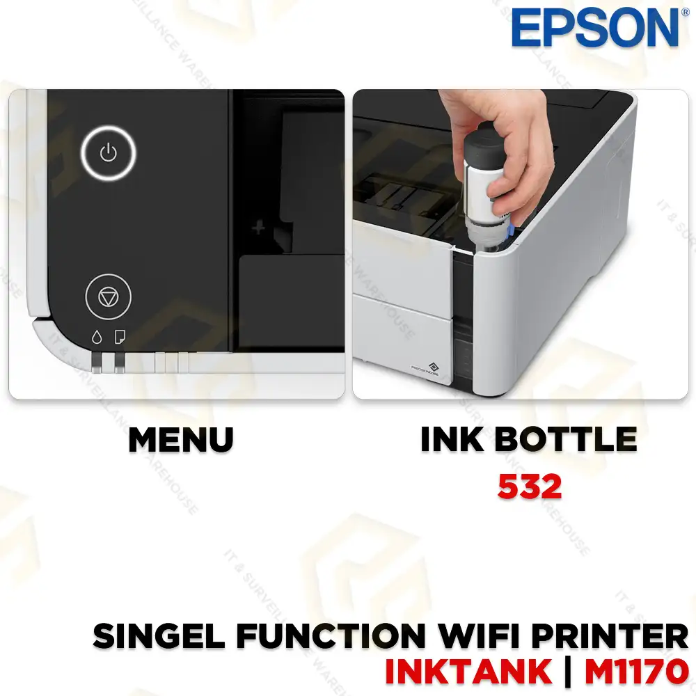EPSON M1170 MONO SINGLE FUNCTION Wi-Fi | DUPLEX INK TANK PRINTER