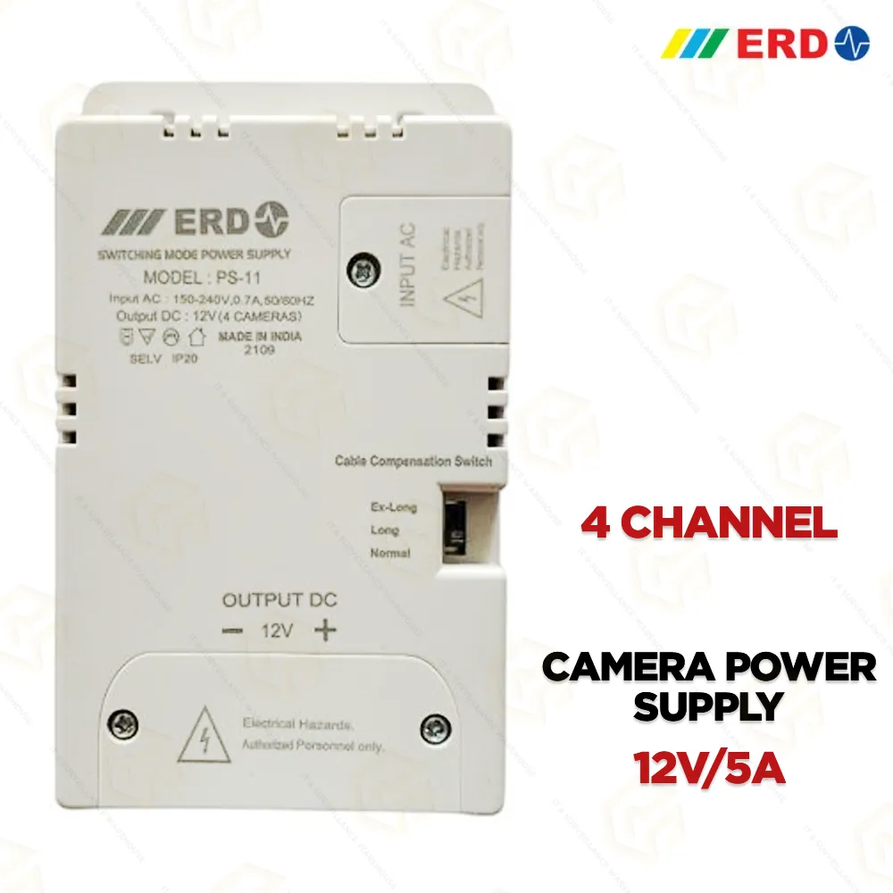 ERD PS-11 12V|4CH SINGLE OUTPUT POWER SUPPLY