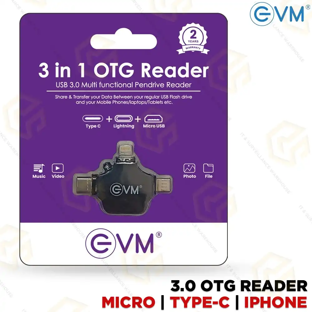 EVM 3 IN 1 OTG READER OTG-09 (2YEAR)