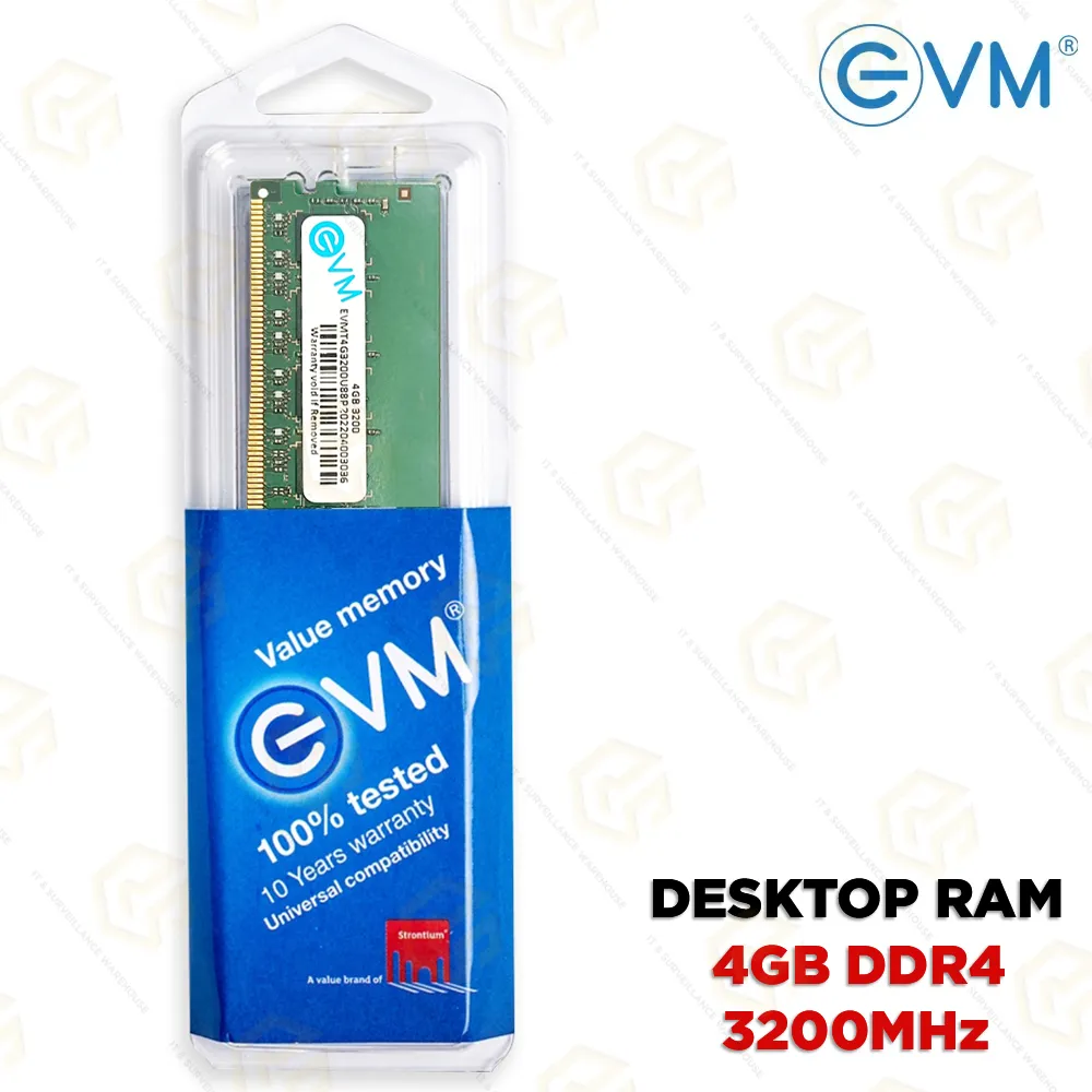 EVM DESKTOP DDR4 4GB RAM 3200MHZ 10 YEARS