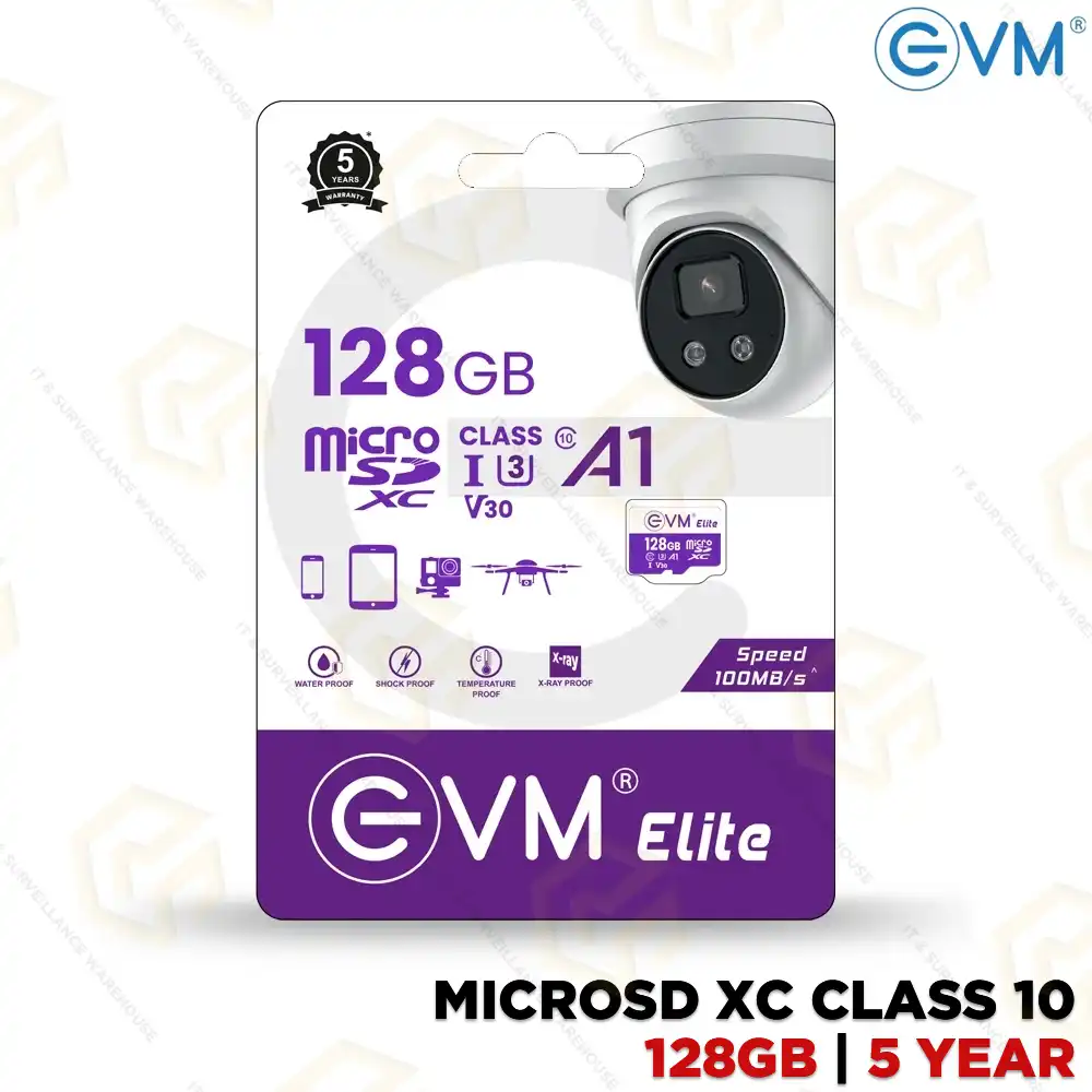 EVM ELITE 128 GB MICRO XC SD CARD | CLASS 10 (5 YEAR)