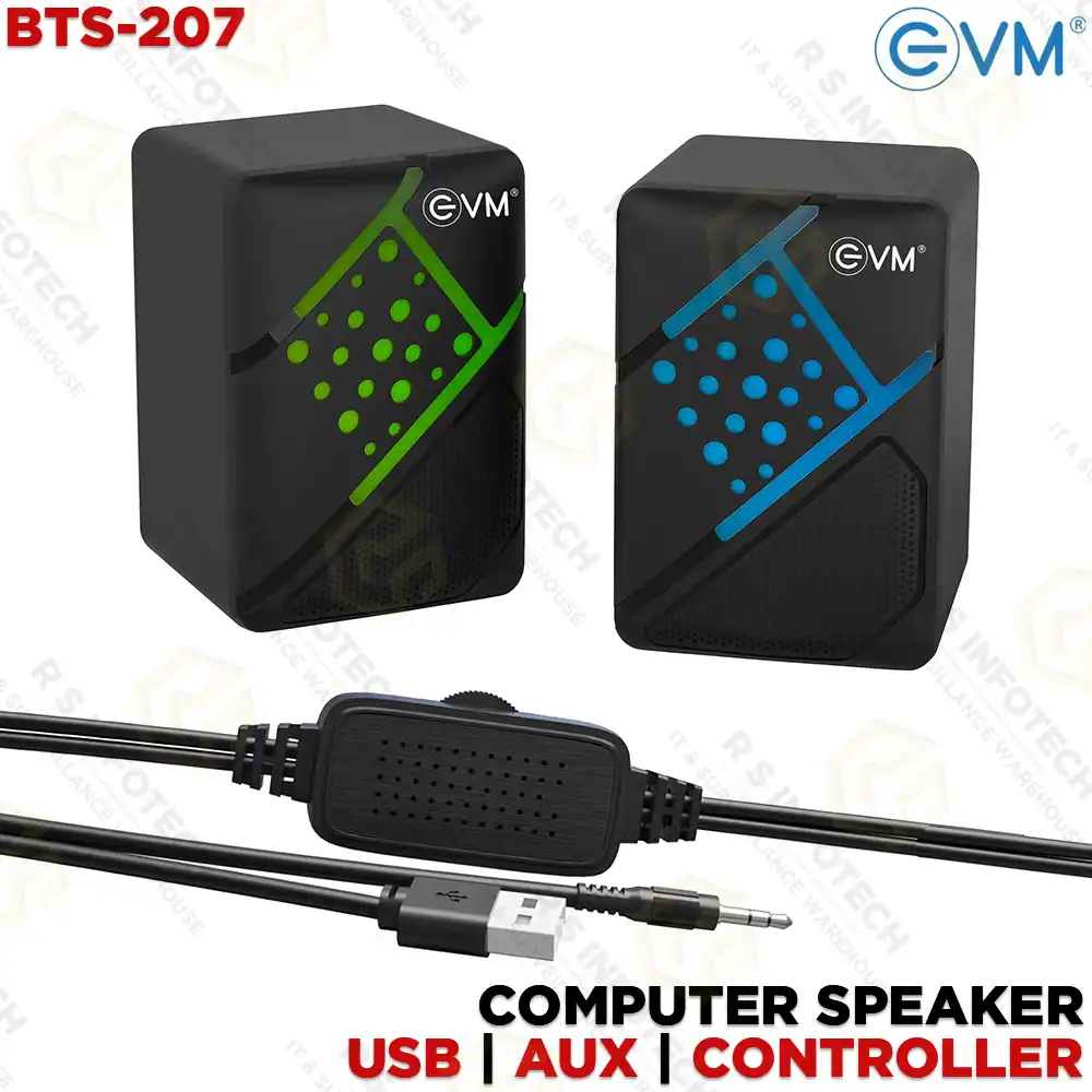 EVM EVM-BTS-207 ENDESK GAMING 3W COLORFUL LED LIGHTS 2.0 SPEAKER
