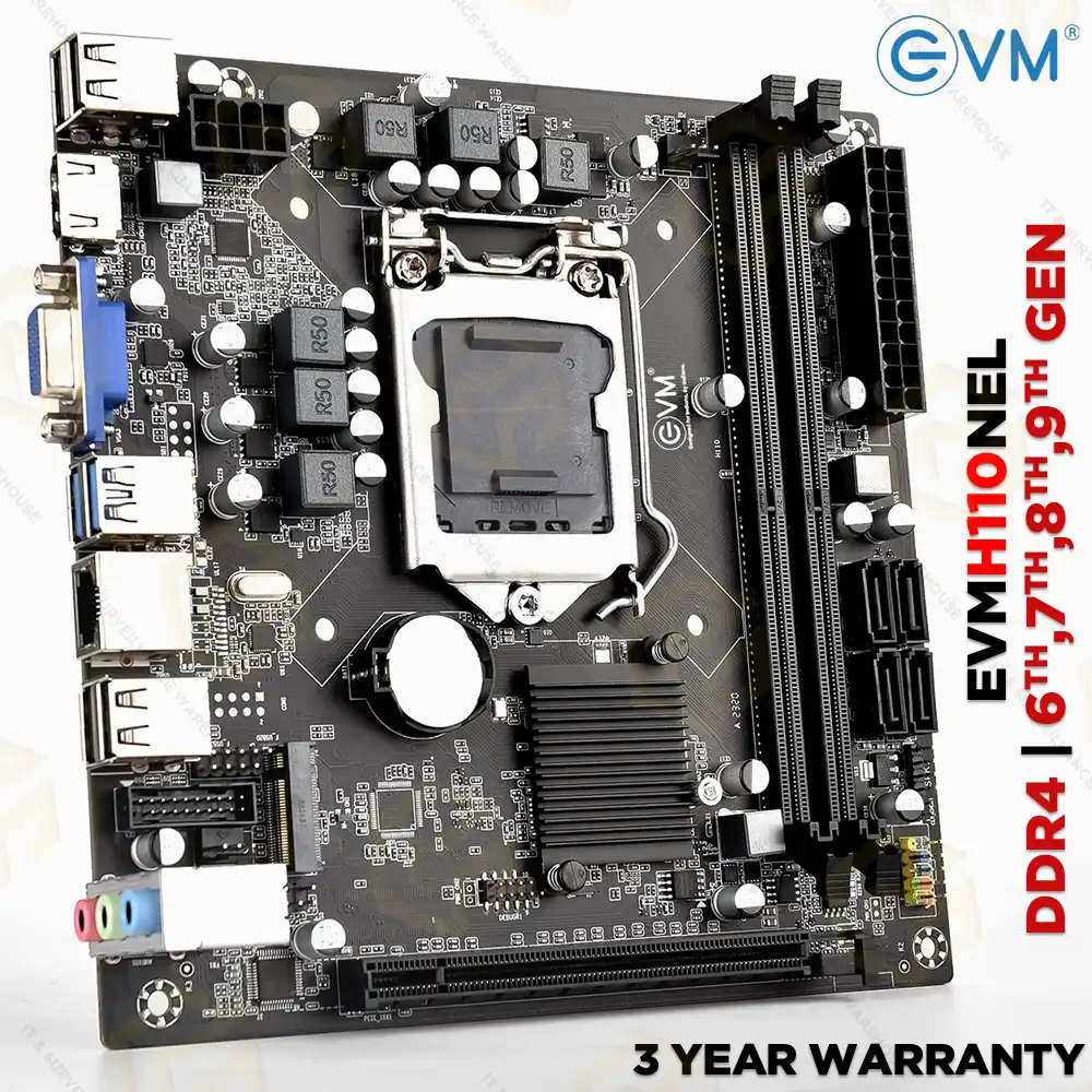 EVM H110-DDR4 MOTHERBOARD WITH NVME SLOT (6th,7th,8th,9th GEN)