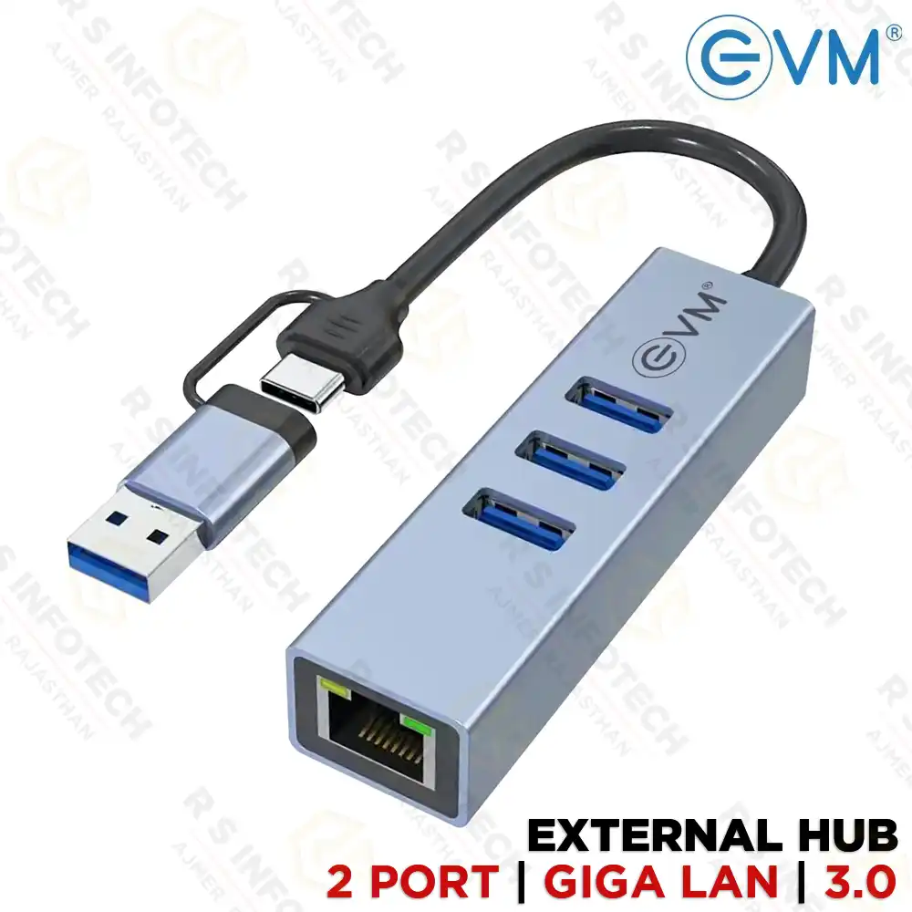 EVM TYPE-C DOCKING STATION USB3.0 + GIGA LAN PORT