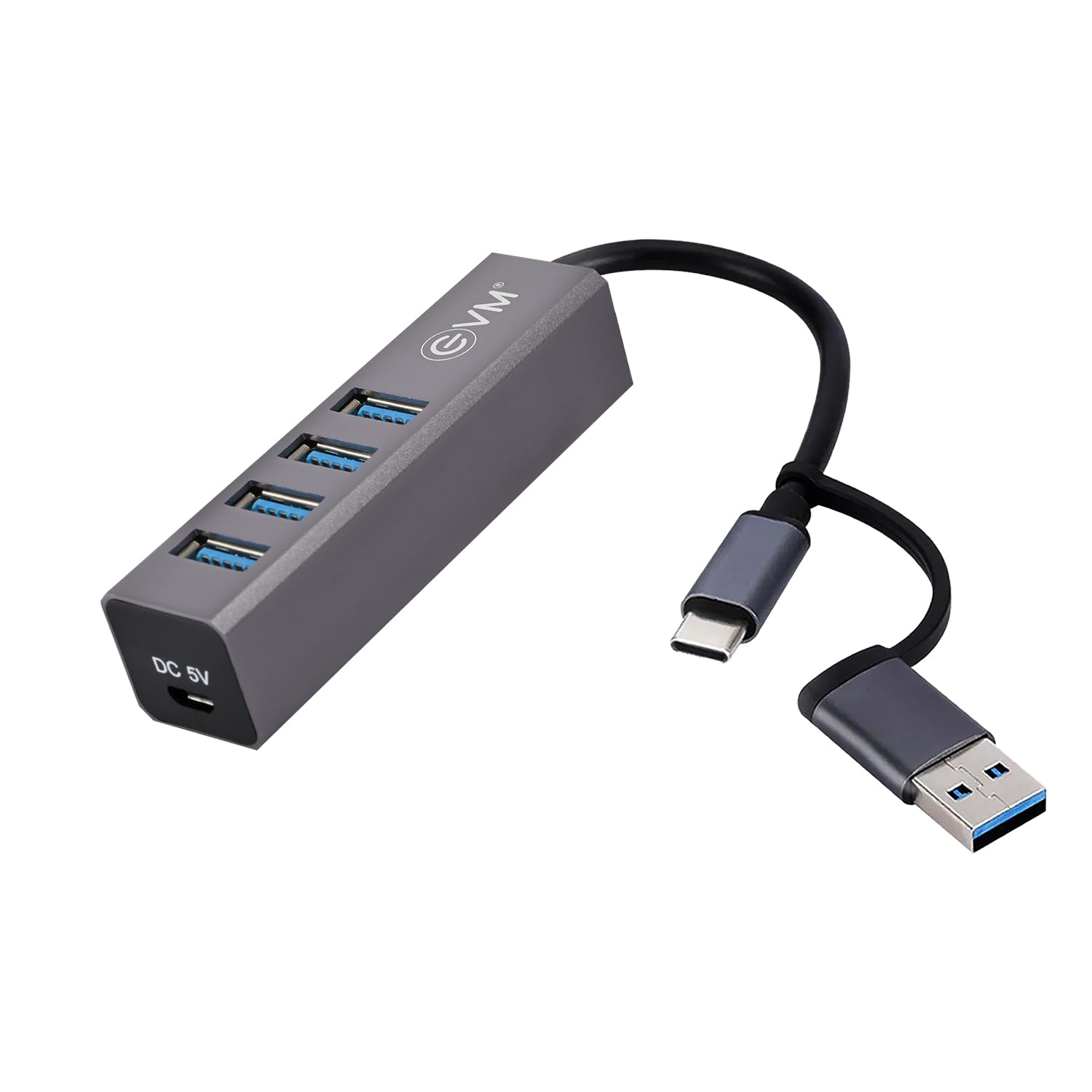 EVM USB 3.0 + TYPE-C TO 4 PORT USB 3.0 HUB WITH 5V DC POWER OPTION (1 YEAR)