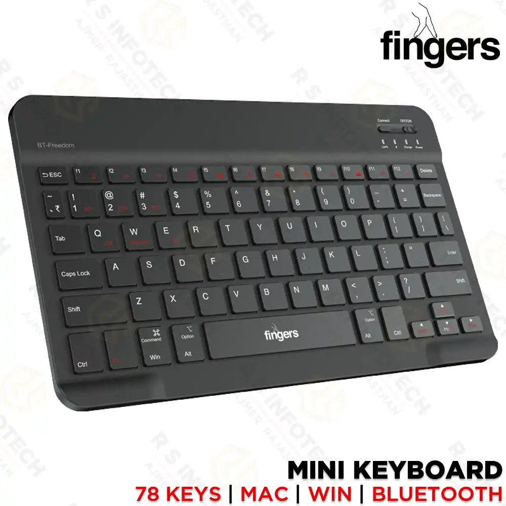 FINGERS BT-FREEDOM MINI WIRELESS KEYBOARD | COMPACT BT KEYBOARD | MOBILE & PC