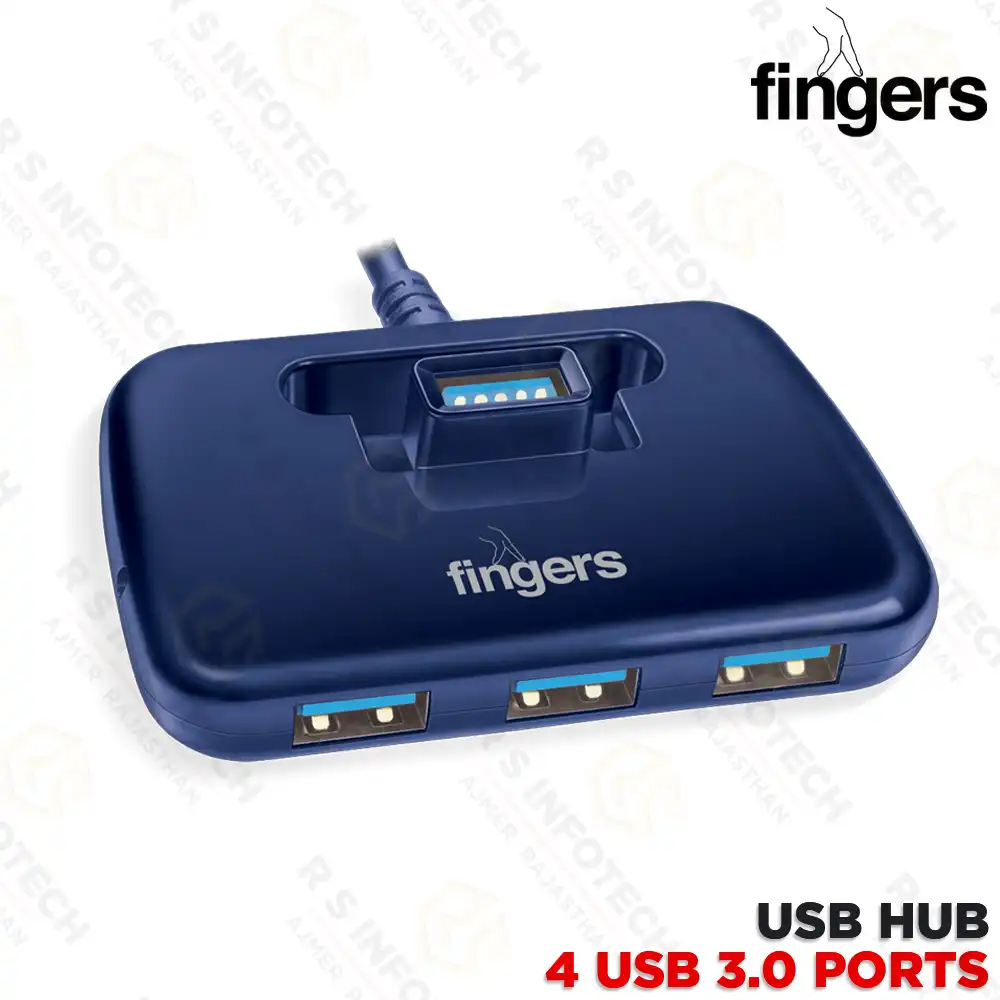 FINGERS FAST T3.0 4-PORT USB 3.0 HUB (1 YEAR)
