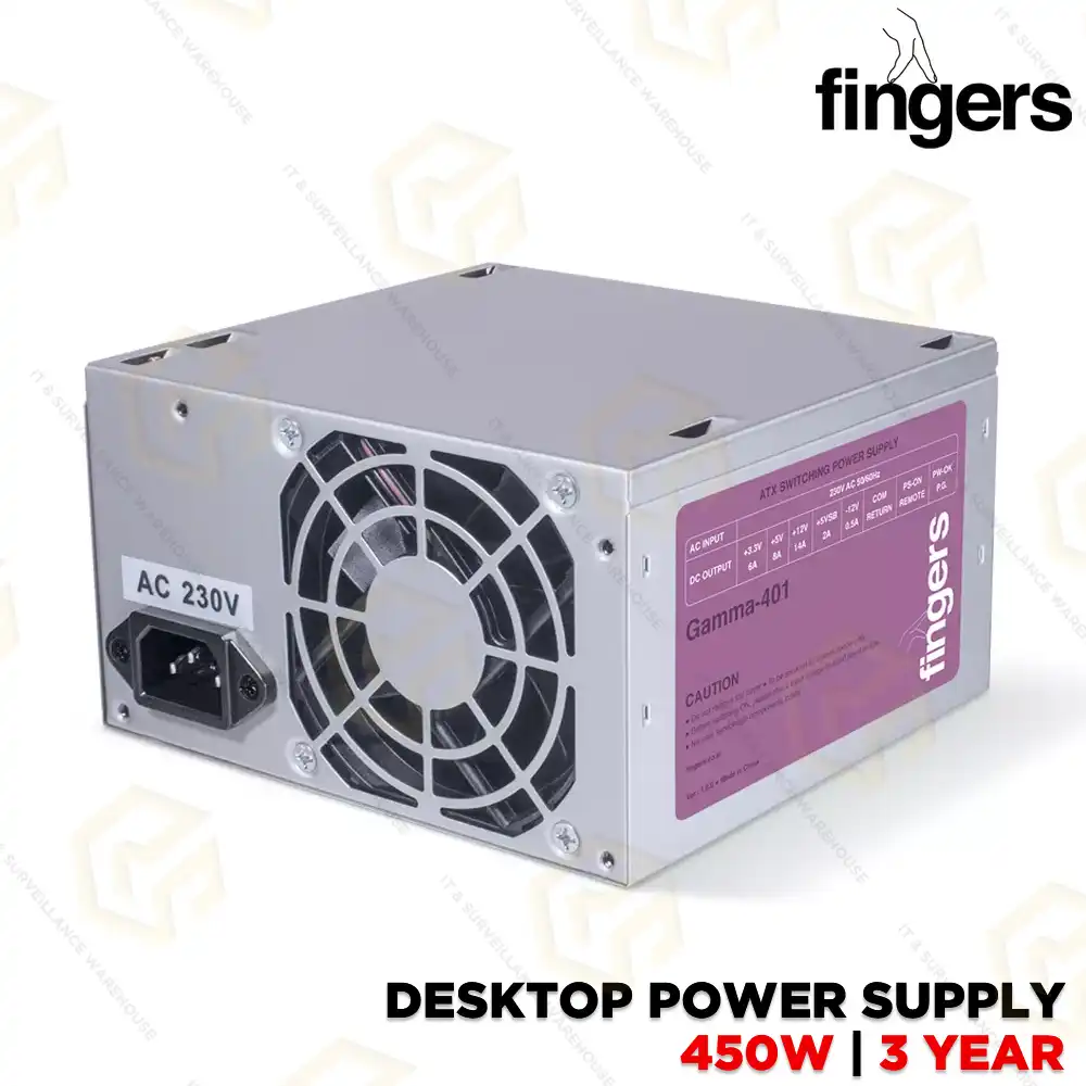 FINGERS GAMMA-401 SMPS PC POWER SUPPLY | 3 YEAR