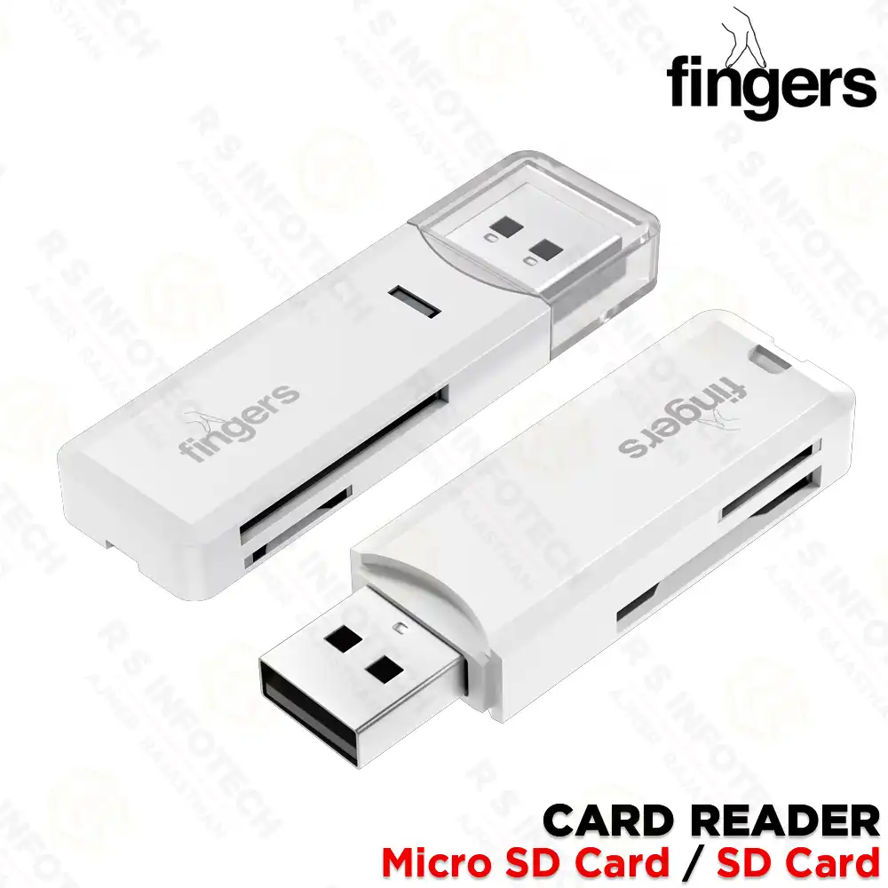 FINGERS RAPIDREAD 2.0 DUAL CARD READER CLASSIC WHITE