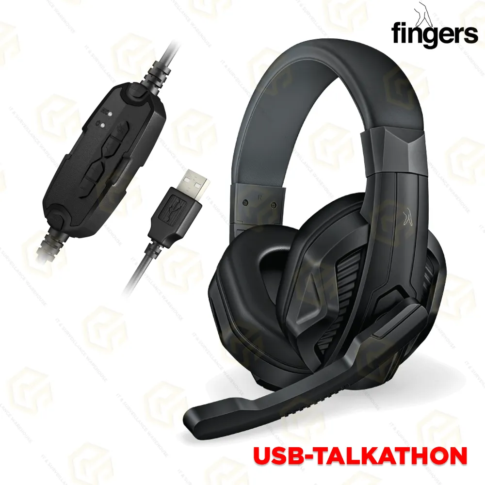 FINGERS WIRED HEADSET USB-TALKATHON (1YEAR)