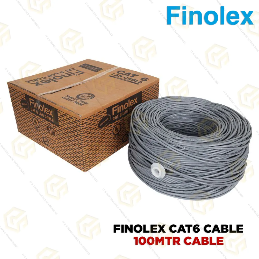 FINOLEX CAT.6 100MTR GREY CABLE COOPER