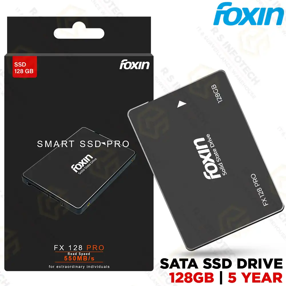 FOXIN FX 128 GB PRO SSD WITH TLC 3D NAND TECHNOLOGY (5YEAR)