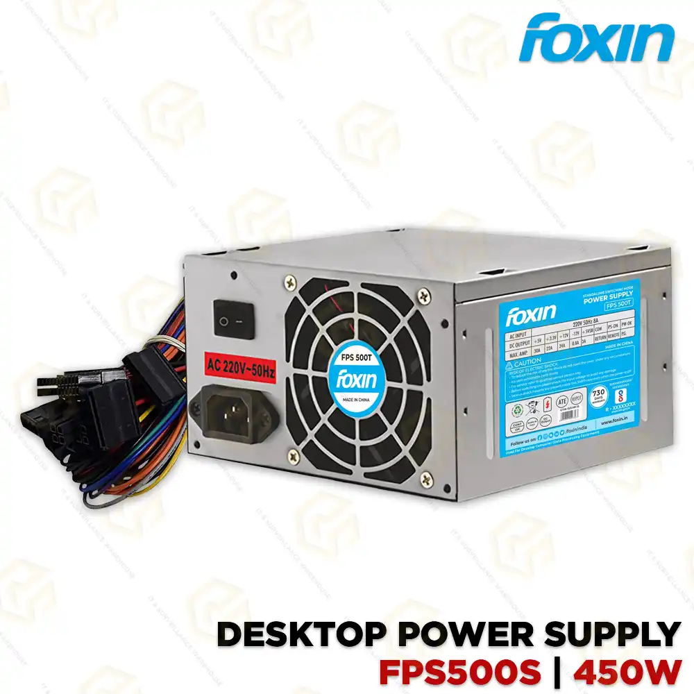 FOXIN SMPS/POWER SUPPLY FPS500S | 2 YEAR