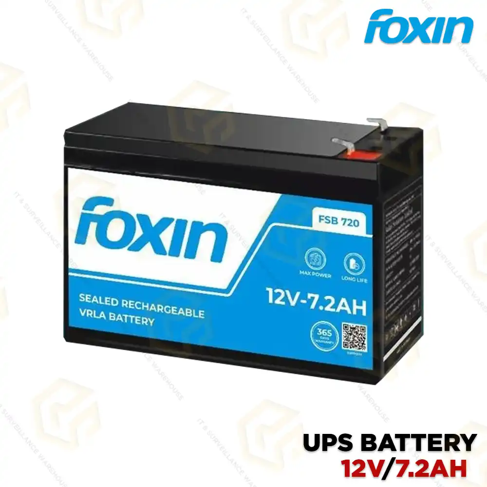 FOXIN UPS BATTERY 7.2AH FSB720 (1YEAR)