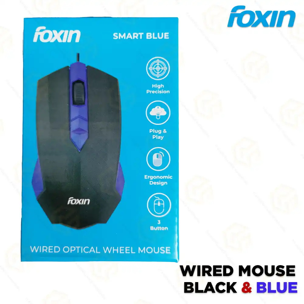 FOXIN WIRED USB MOUSE (1YEAR)