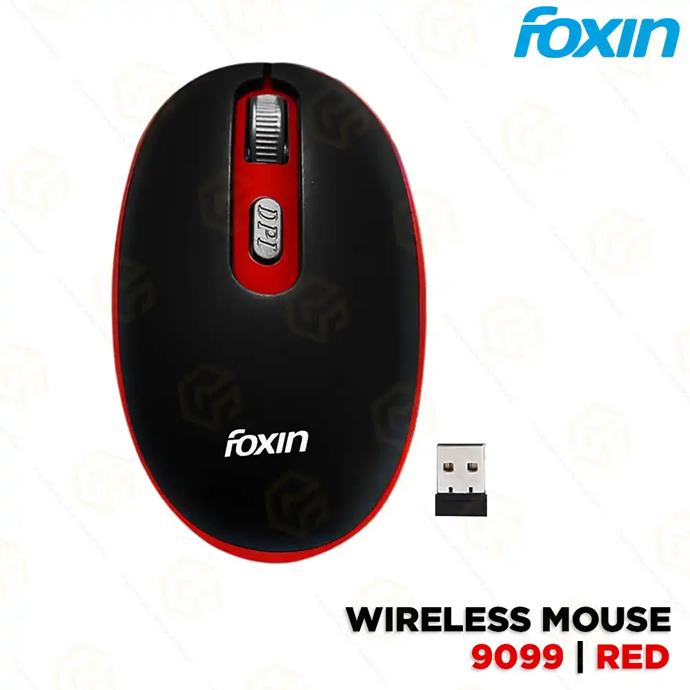FOXIN WIRELESS MOUSE FWM 9099 VIBRANT RED (1YEAR)