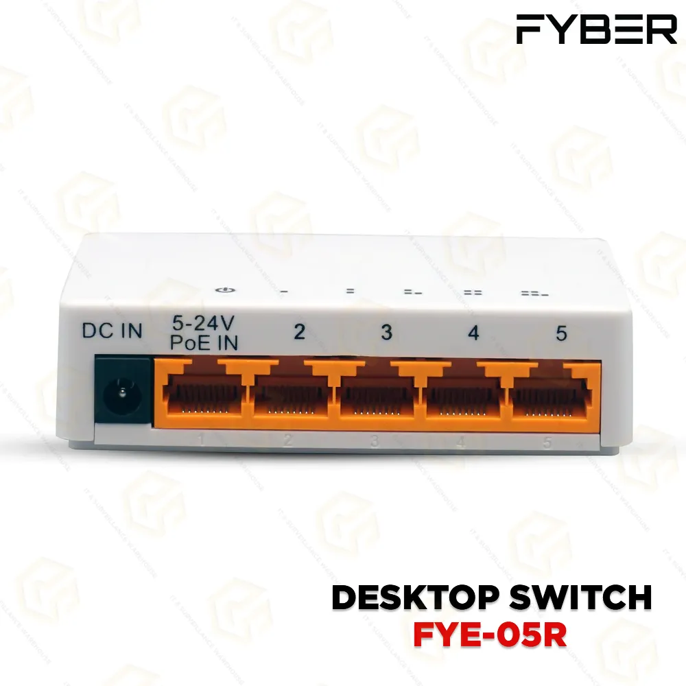 FYBER 5 PORT 100MBPS ETHERNET SWITCH FYES-05R (2YEAR)