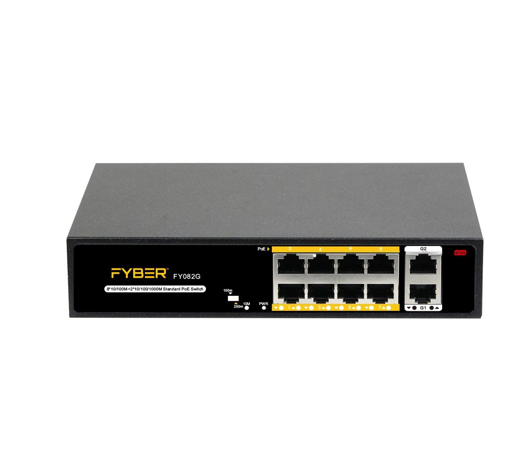 FYBER FY-82FE 8+2 100MBPS POE SWITCH (2 YEAR)
