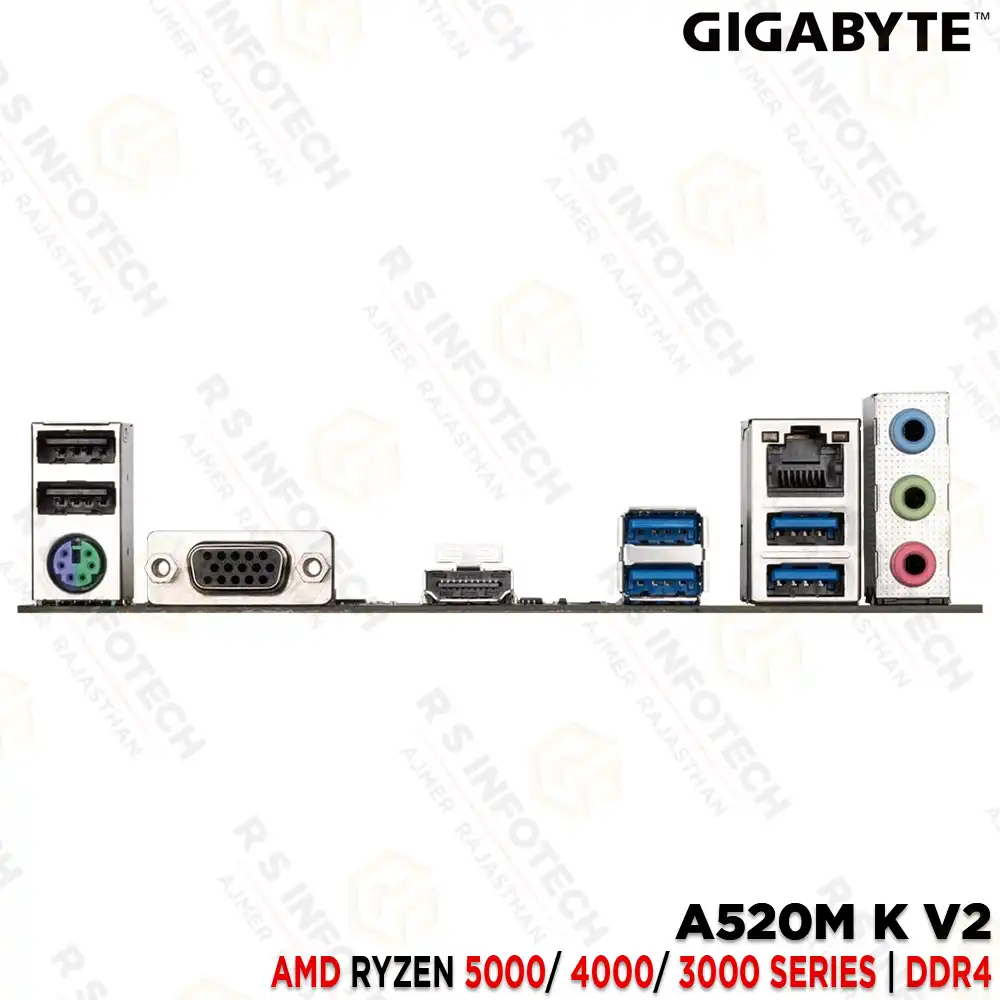GIGABYTE A520M K V2 AM4 5000 SERIES READY DDR4 DESKTOP MOTHERBOARD