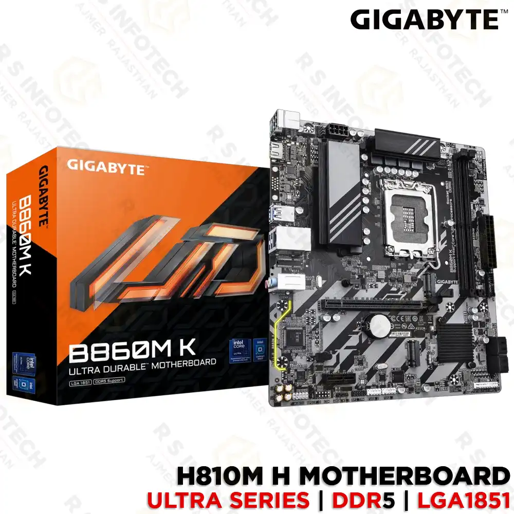 GIGABYTE B860M K LGA1851 DDR5 INTEL CORE ULTRA SERIES MOTHERBOARD