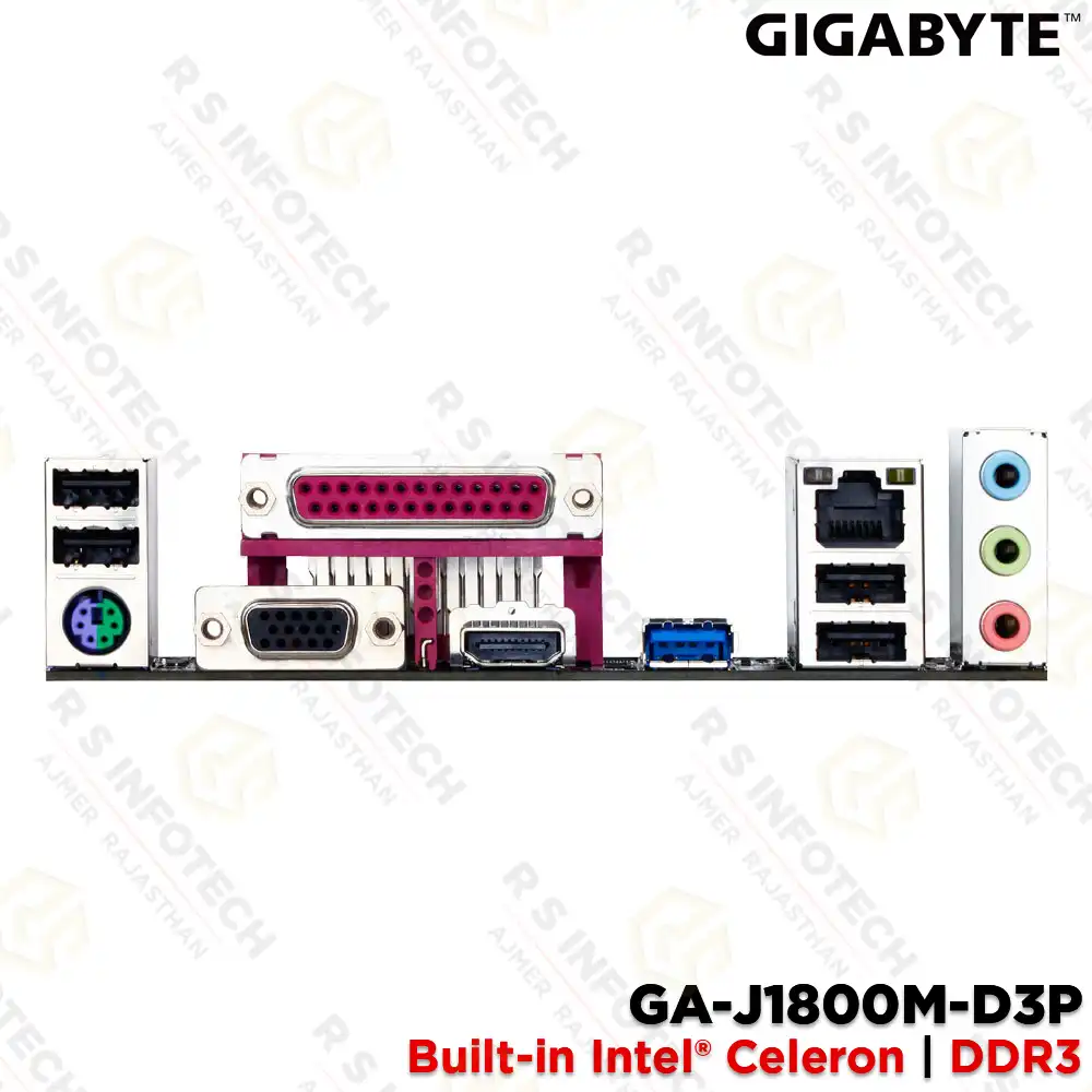 GIGABYTE GA-J1800M-D3P MOTHERBOARD | INTEL CELERON J1800 DUAL-CORE | DDR3
