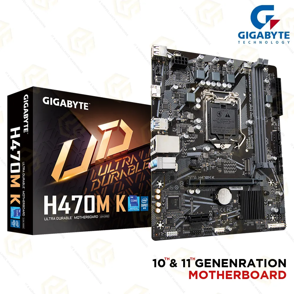 GIGABYTE H470 MK MOTHERBOARD 10TH & 11TH GEN DDR4