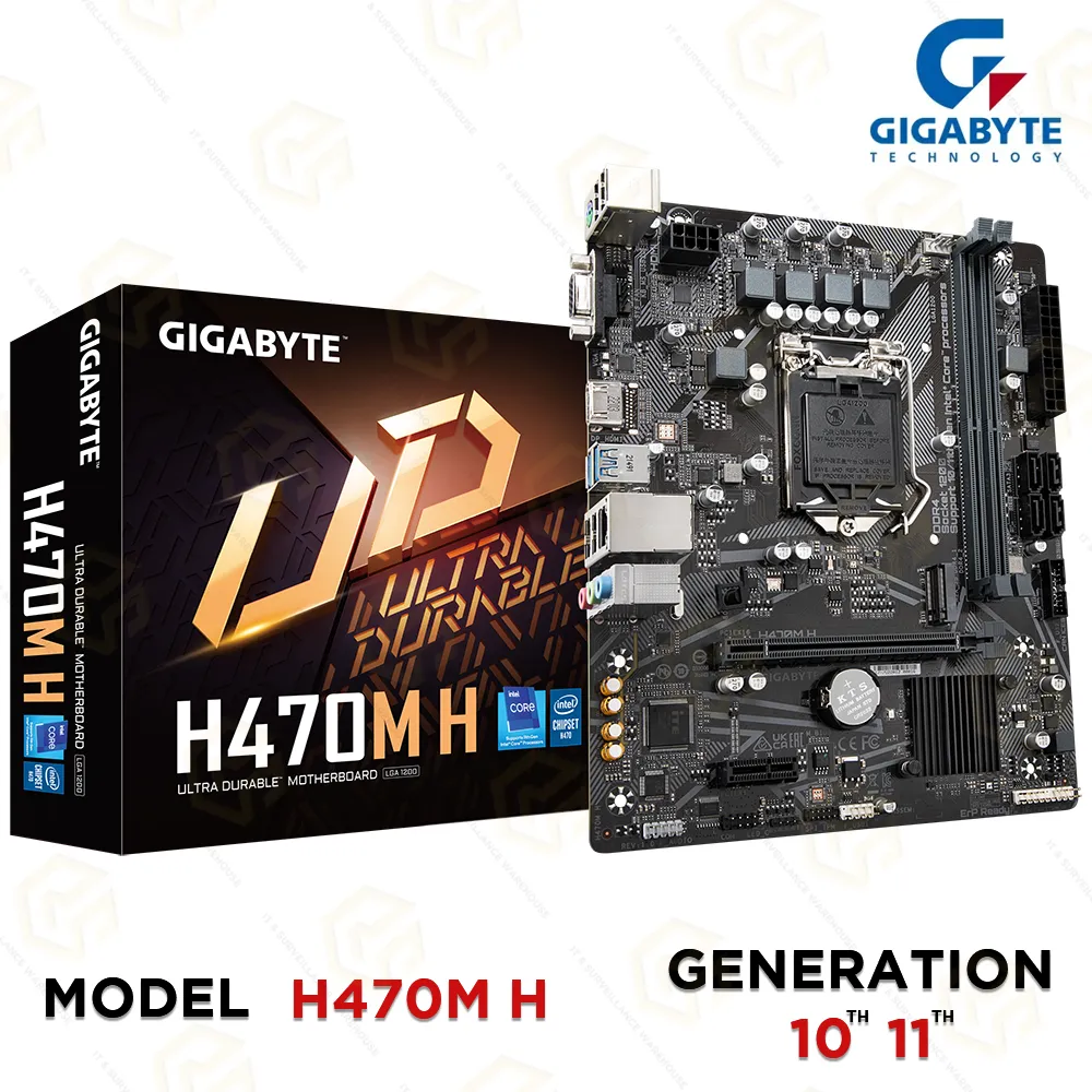 GIGABYTE H470M H MOTHERBOARD 10TH & 11TH GEN DDR4