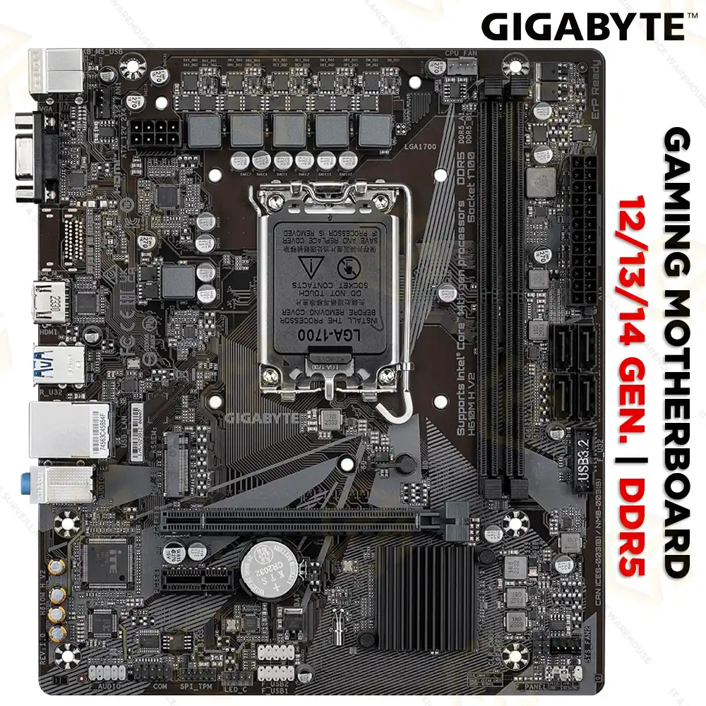 GIGABYTE H610 M.H V2 DDR5 MOTHERBOARD 14TH GEN