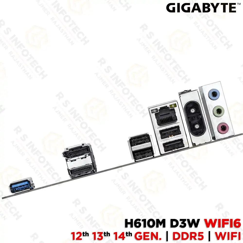 GIGABYTE H610M D3W WIFI DDR5 12TH/ 13TH/ 14TH GEN | LGA1700 SOCKET MOTHERBOARD