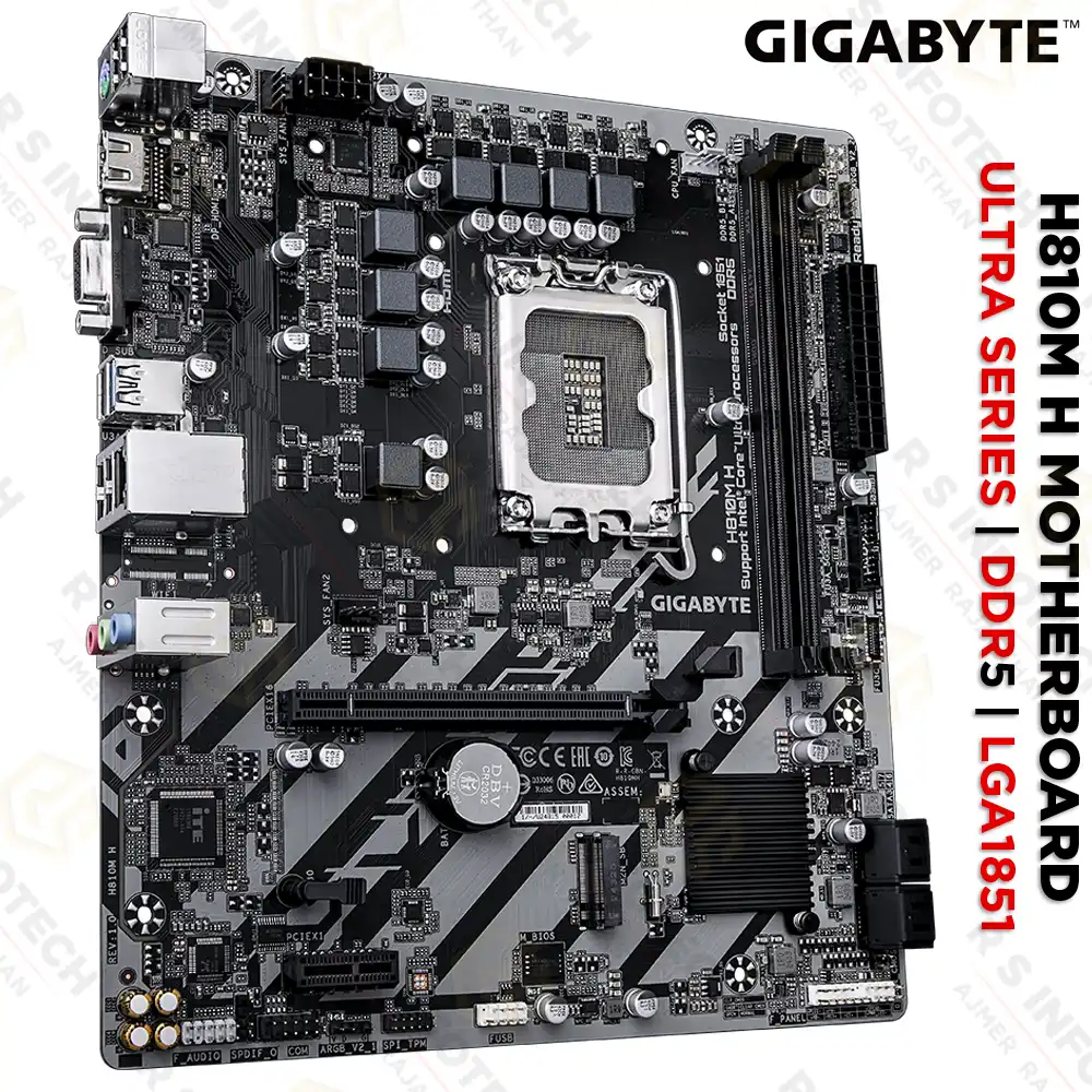 GIGABYTE H810M H LGA1851 DDR5 INTEL CORE ULTRA SERIES MOTHERBOARD