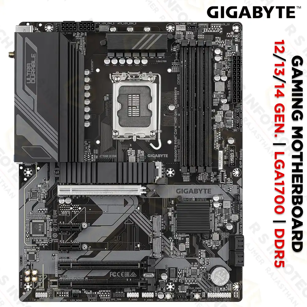 GIGABYTE Z790 D AX 12th/13th/14th DDR5 MOTHERBOARD | LGA1700 | WI-FI 6E + 2.5G LAN | PCIE 5.0 | (3 YEAR)