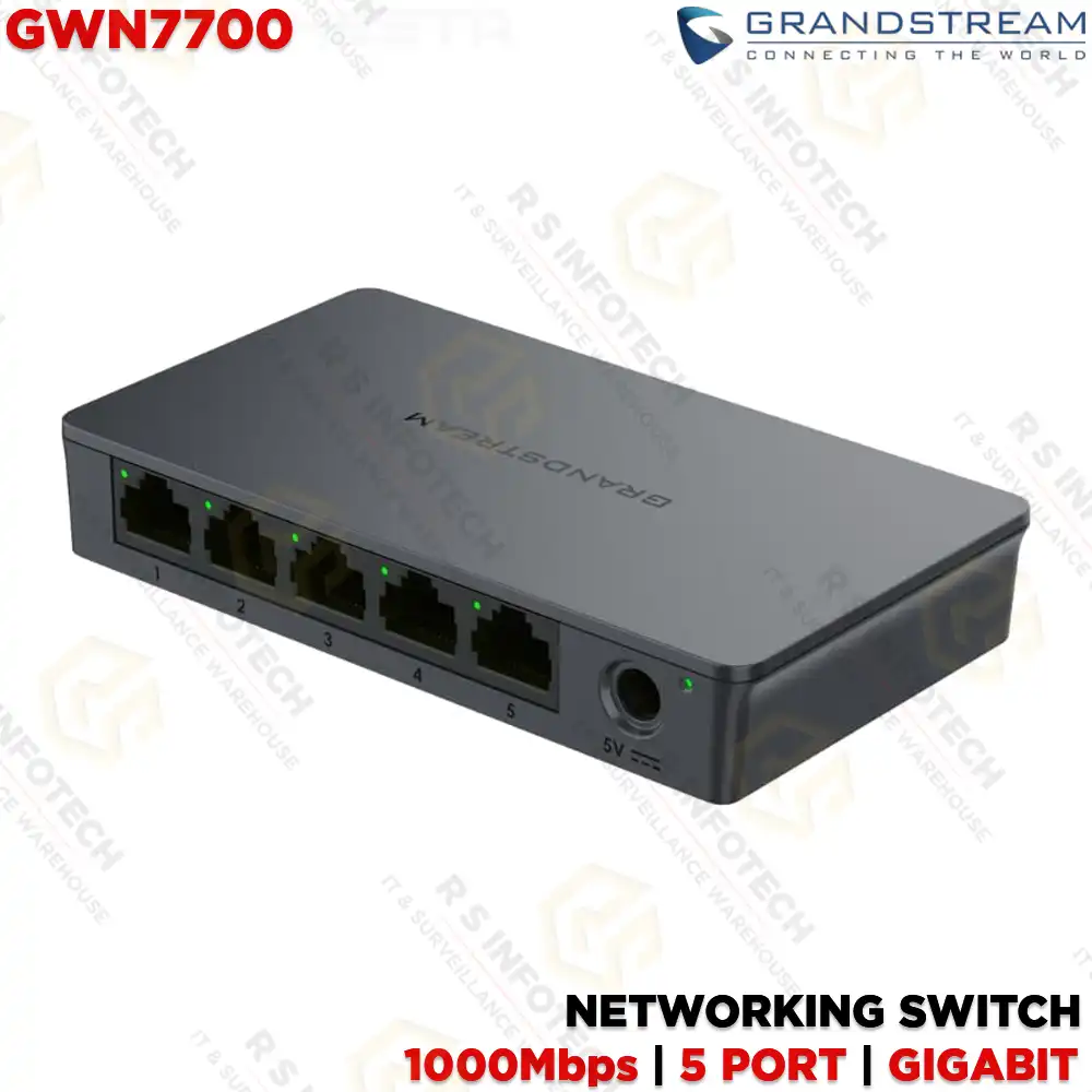 GRANDSTREAM GWN7700 UNMANAGED 5 PORT 1000MBPS SWITCH