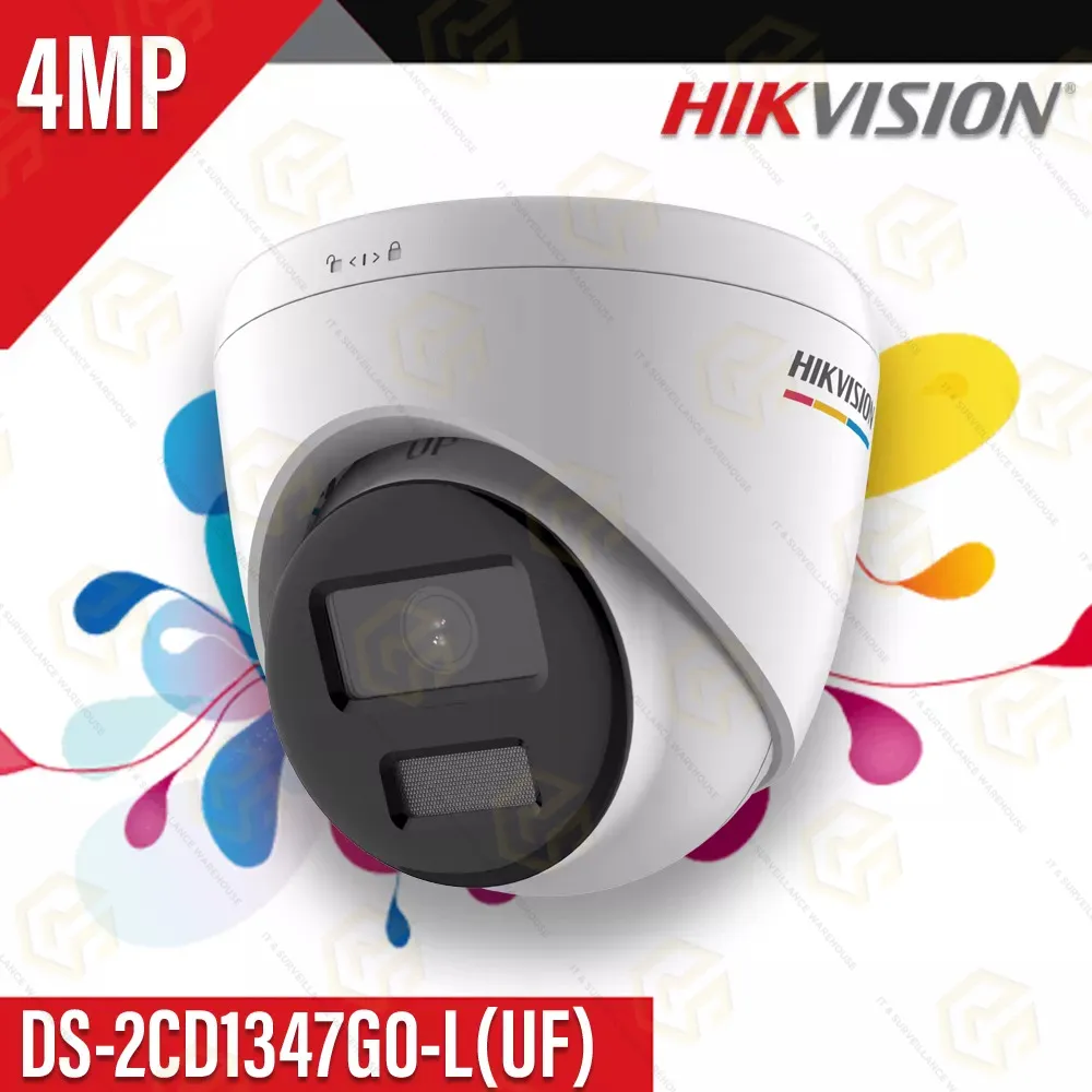 HIKVISION 1347G0-LUF 4MP IP DOME 4MM COLOR+MIC