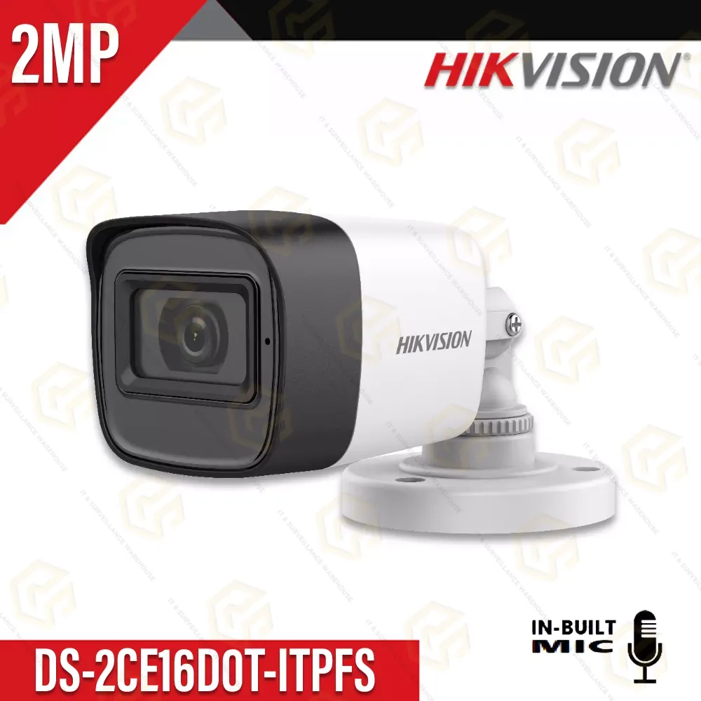 HIKVISION 16D0T-ITPFS 2MP HD BULLET | AUDIO