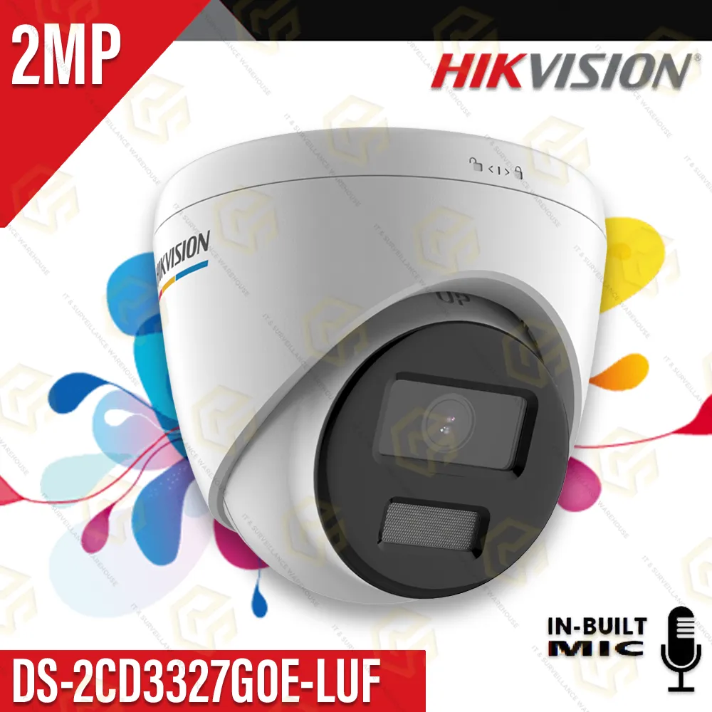 HIKVISION 3327G0E-LUF 2MP IP DOME CAMERA COLOR+MIC