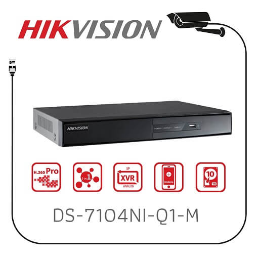 HIKVISION DS-7104NI-Q1/M 4CH NVR | 40MBPS