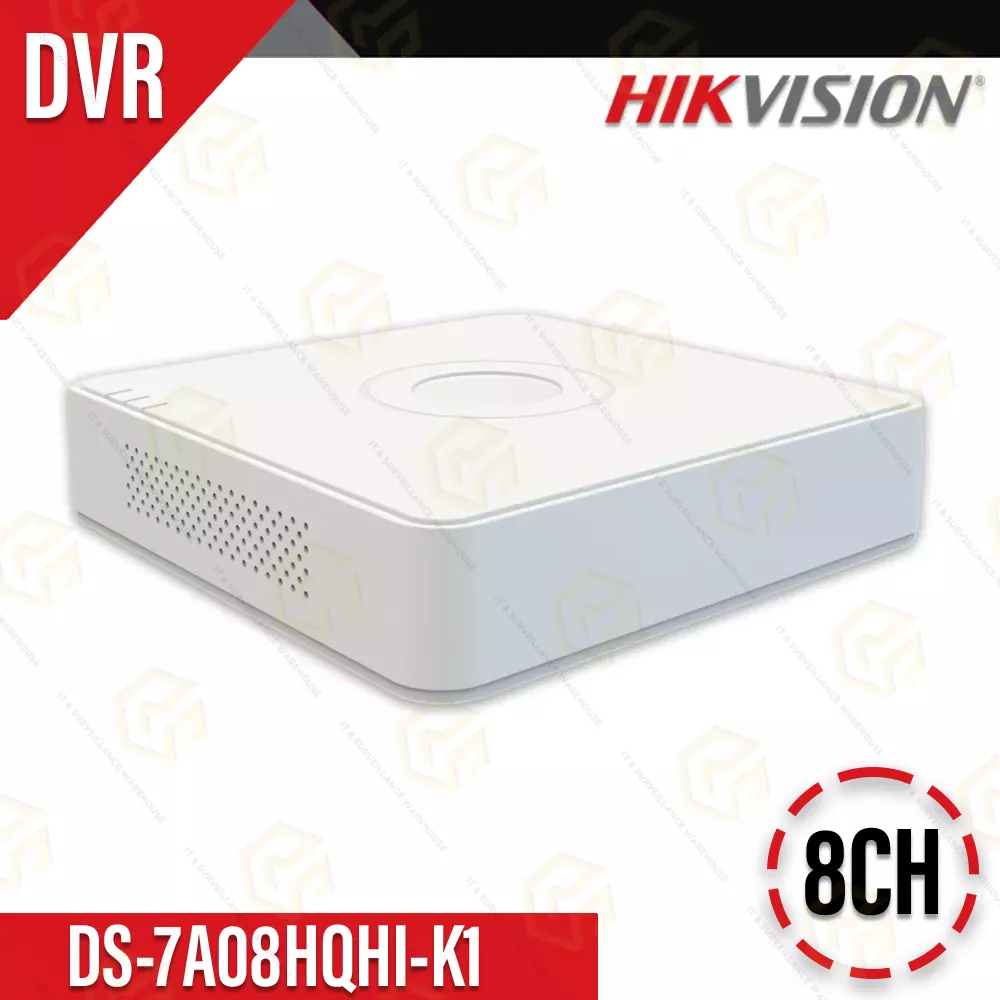 HIKVISION DS-7A08HQHI-K1 8CH DVR | UPTO 5MP | AUDIO