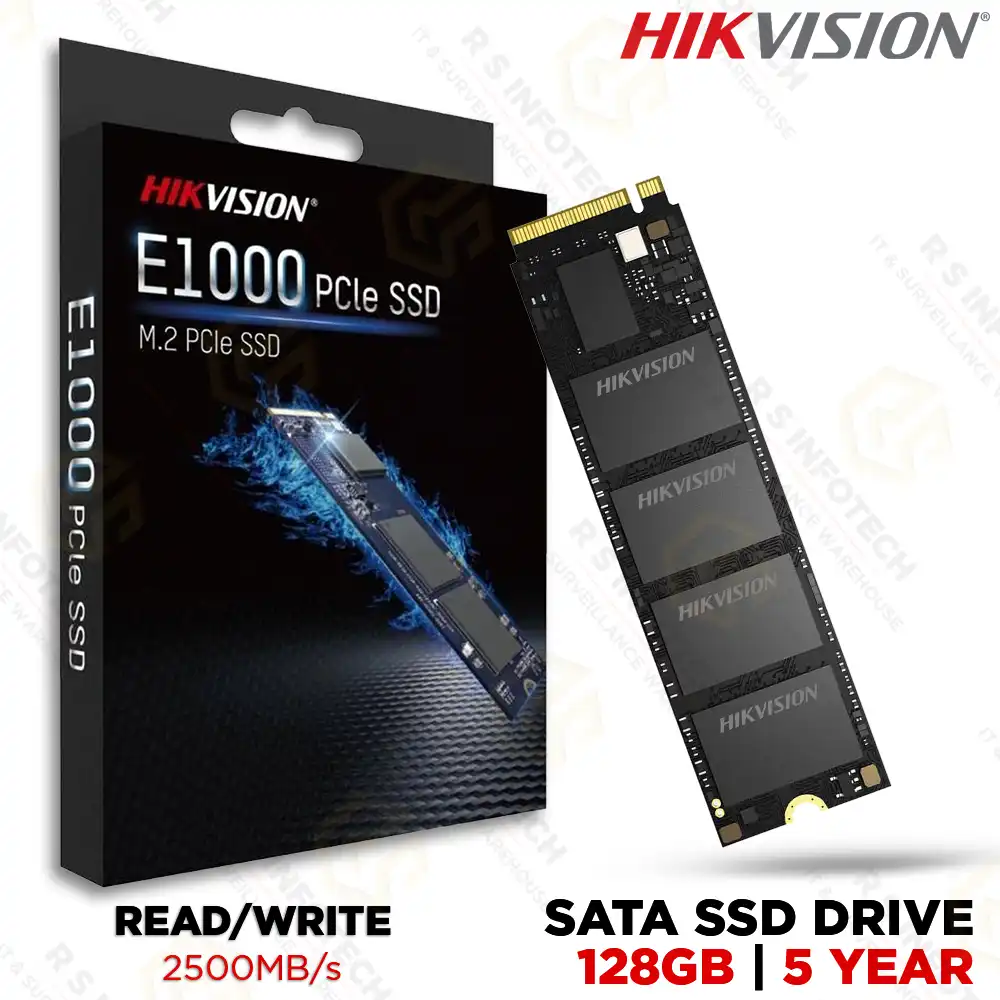 HIKVISION HS-SSD-E1000 128GB M.2 PCIE NVME SSD (5YEAR)