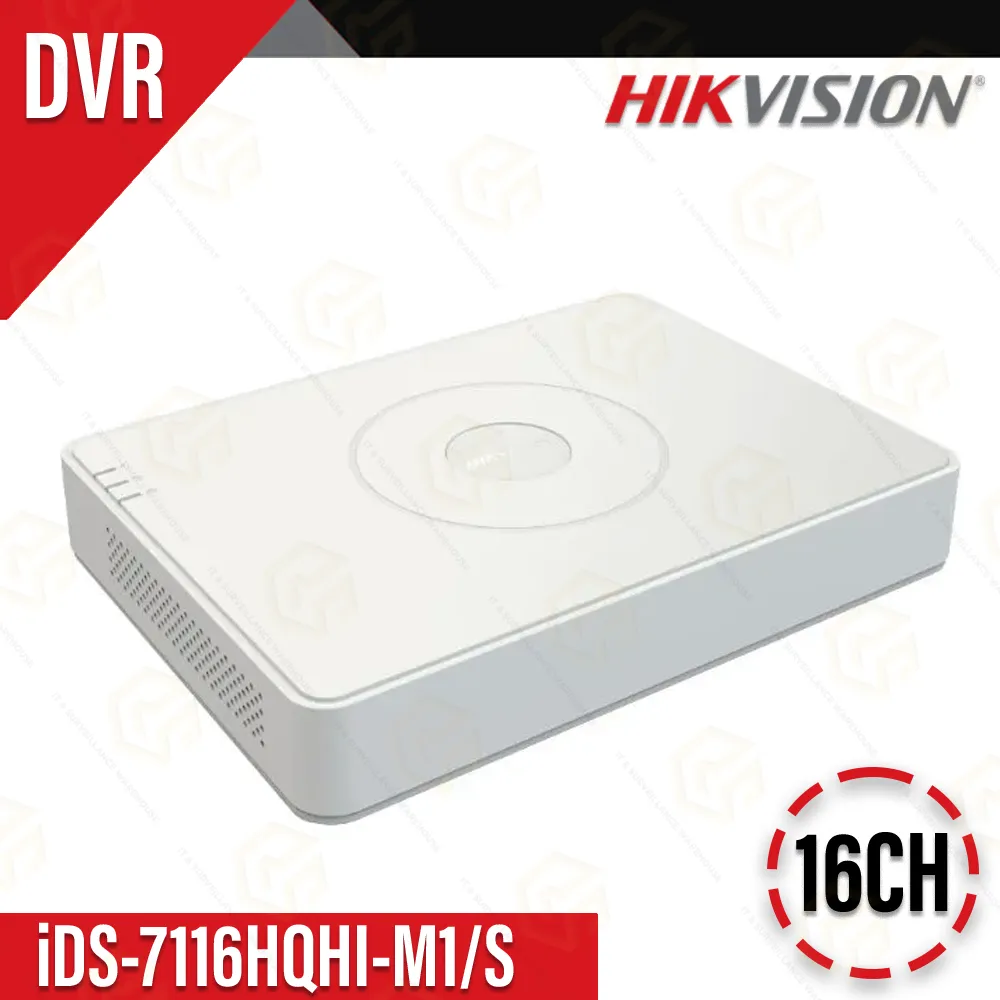 HIKVISION IDS-7116HQHI-M1/S 16CH REGULER DVR (5MP SUPPORTED)