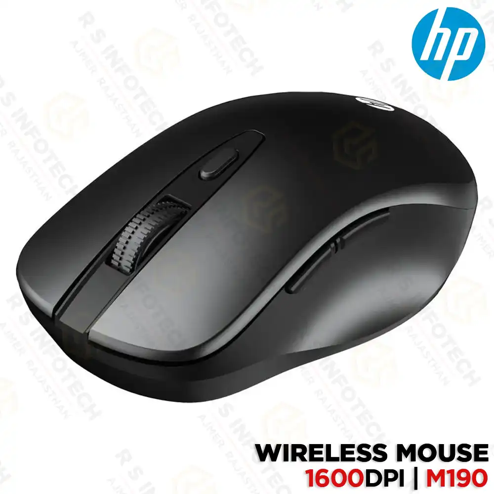 HP M190 WIRELESS OPTICAL MOUSE | AMBIDEXTROUS DESIGN | USB RECEIVER