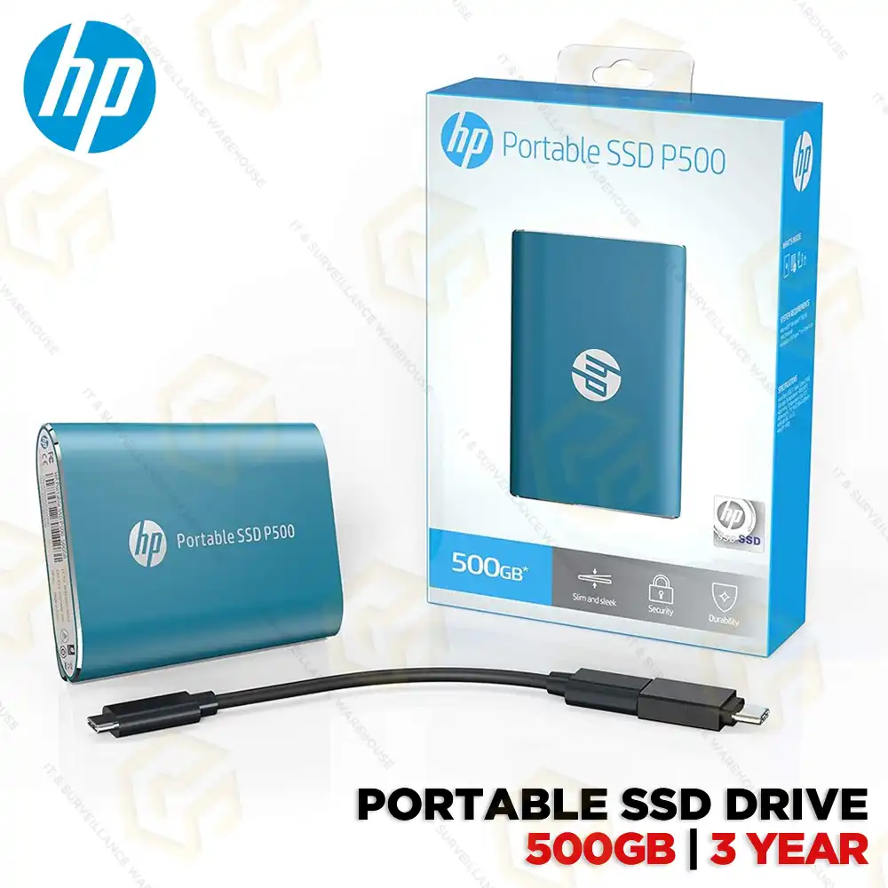 HP P500 500GB EXTERNAL SSD BLUE (3YEAR)